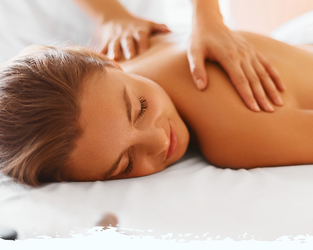 Spa ambiance and body treatment setting