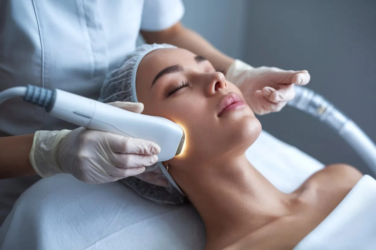 Laser treatment room and equipment