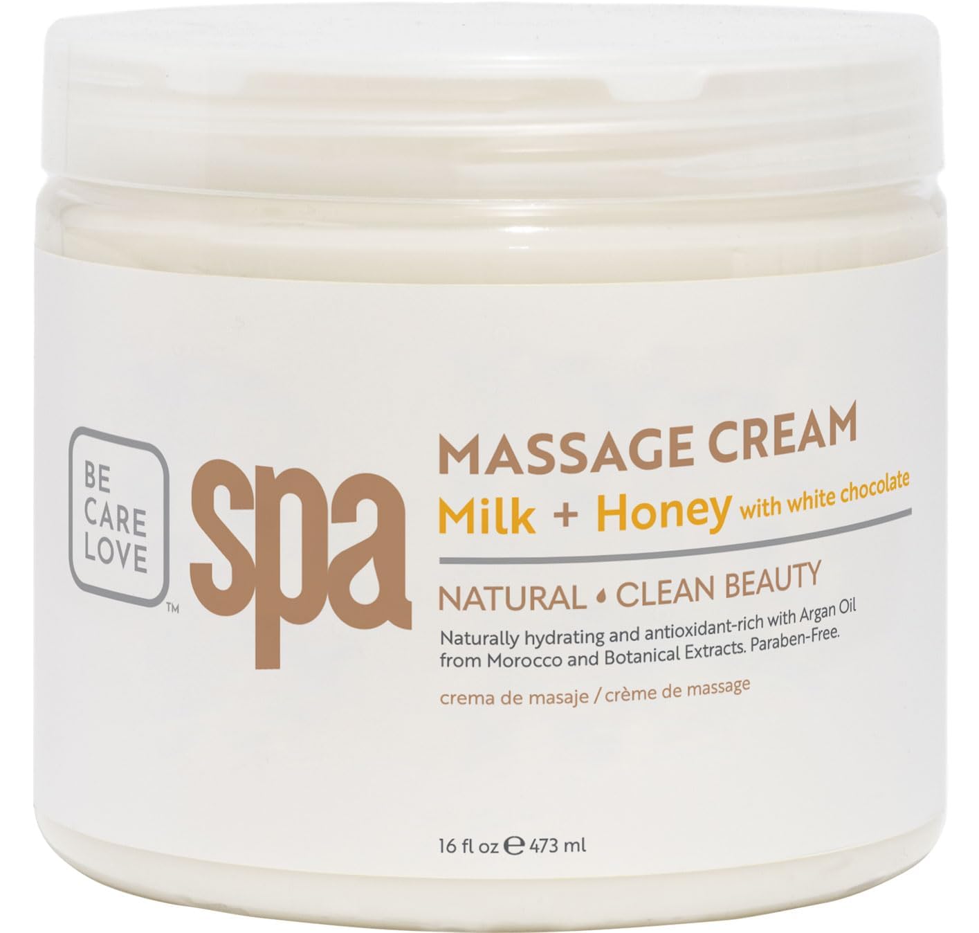 Spa Redi Milk and Honey Massage Cream White Chocolate