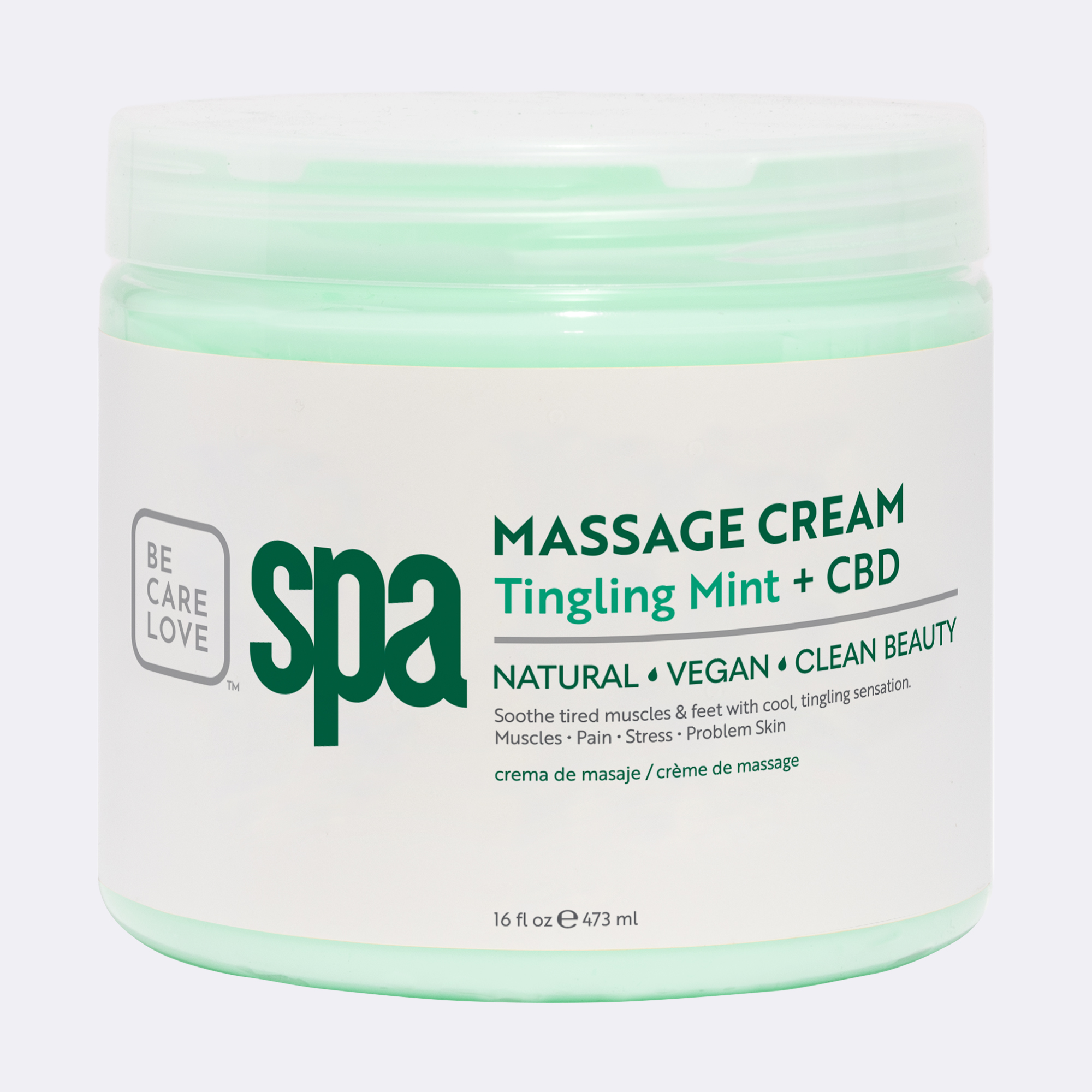 Spa Redi Tingling Mint CBD Massage Cream